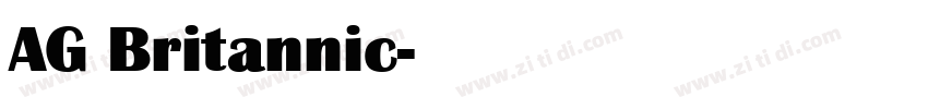 AG Britannic字体转换